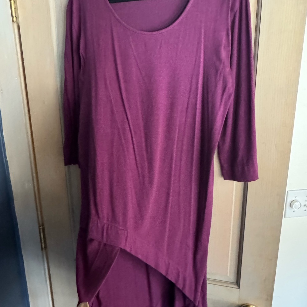 Blue Canoe organic cotton dress with asymmetric front line - Picture 3 of 4